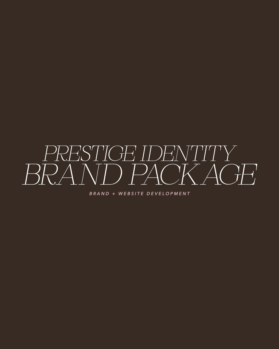 The Prestige Identity Brand Package